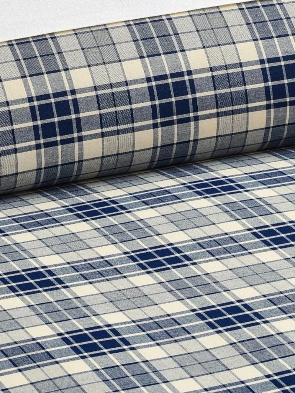 Pottery Barn Emerson Plaid Full /Queen 💯Cotton Duvet